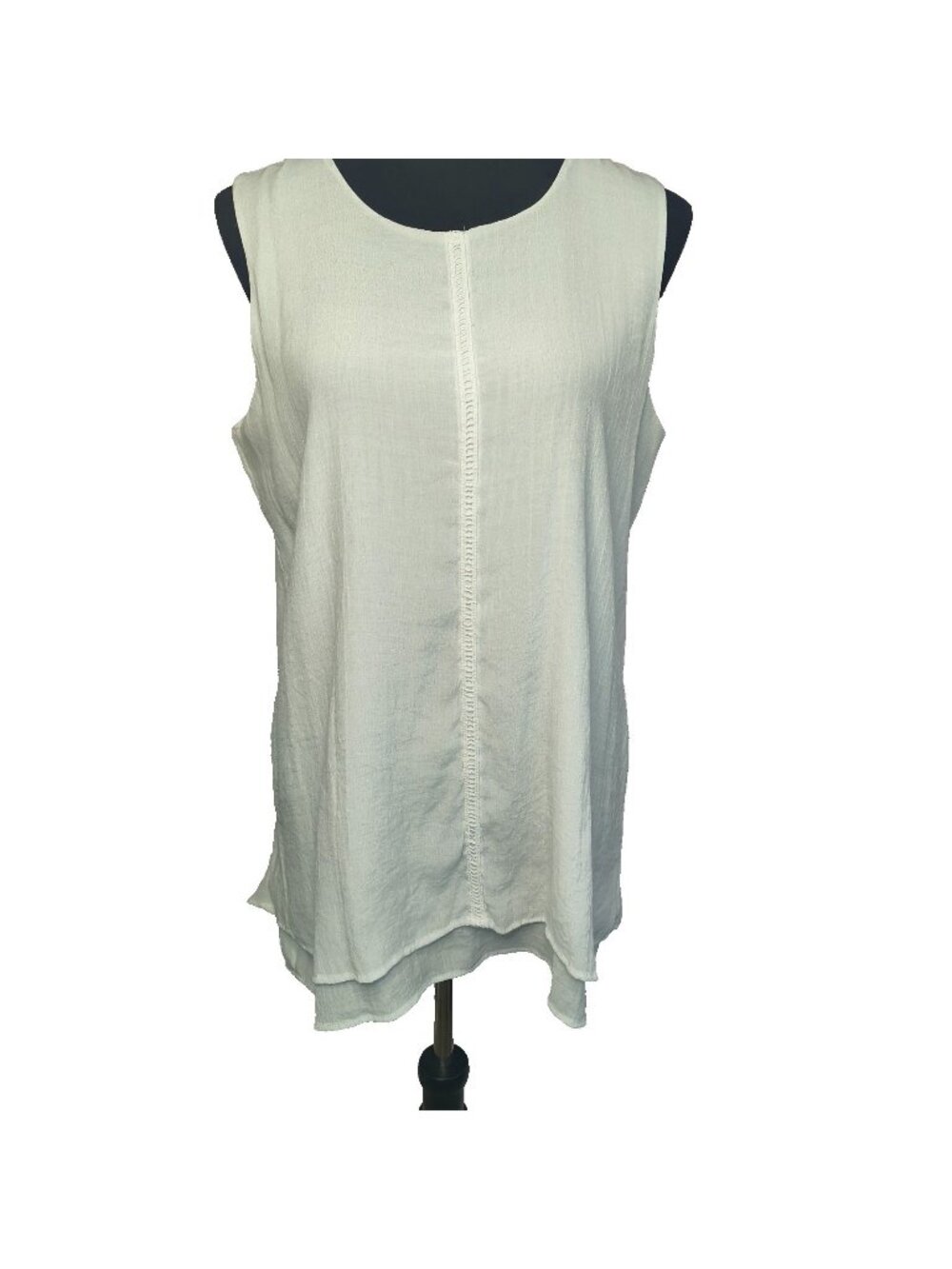 Fever White Tunic Tank Top